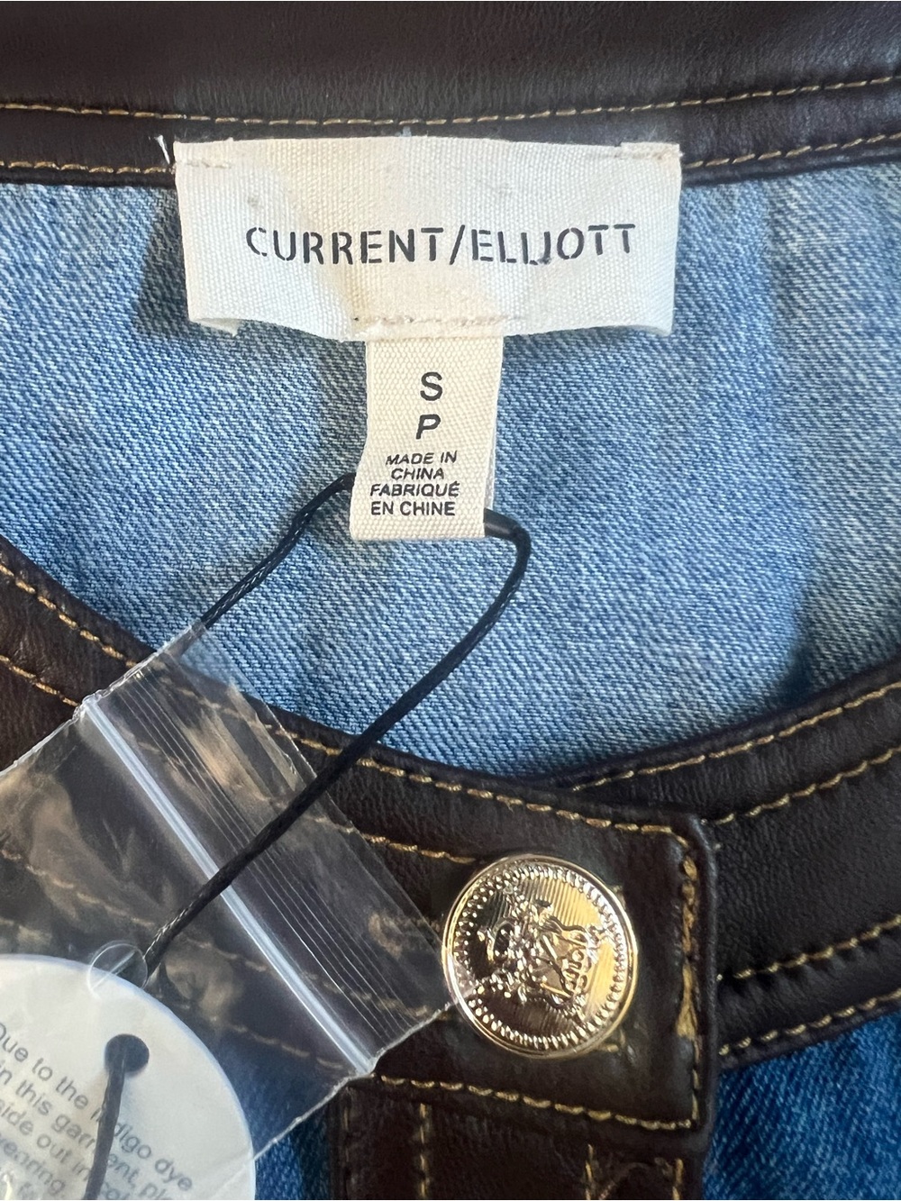 Current Elliot Faux Leather Trim Denim Shirt
Jacket - Picture 10 of 12